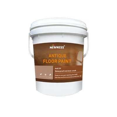 Couche de sol époxy métallique imperméable à l'eau Peinture de sol acrylique auto-nivelable pour les planchers de garage