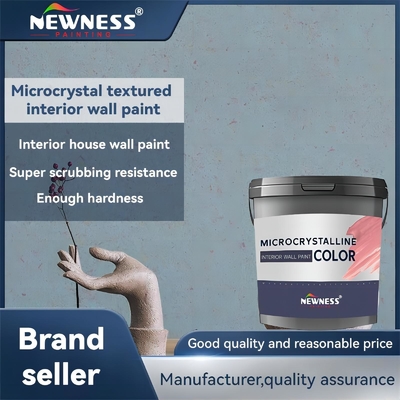 Peinture murale d'intérieur à micro-cristaux acryliques à séchage rapide