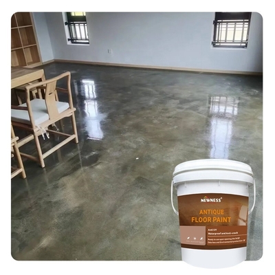 Couche de sol époxy métallique imperméable à l'eau Peinture de sol acrylique auto-nivelable pour les planchers de garage