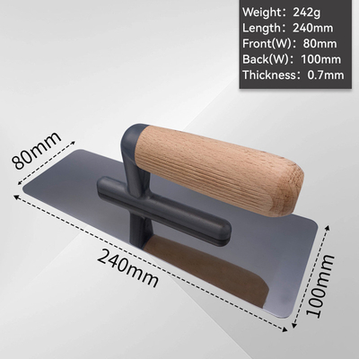 Réglage de la rainure de la truelle en acier inoxydable de qualité industrielle pour une finition parfaite du béton