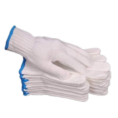 Personnalisé 20-60g Lavé dur à porter de coton blanc profond de sécurité à la main de travail tricoté gants