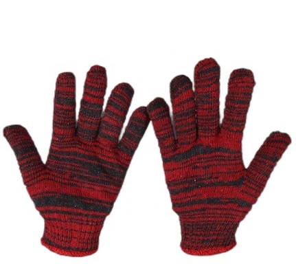 Support ODM personnalisé Gants de travail en coton pour adultes tricotés pour une protection de qualité industrielle