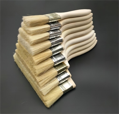 Ensemble professionnel de pinceaux de peinture à l'huile à main en bois