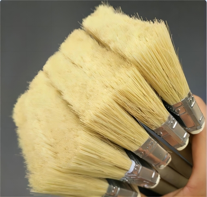 Pinceau à peinture à poignée en bois à brosses pures de qualité professionnelle