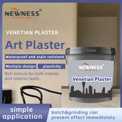 Application par lots Peinture à base de calcaire pour le microcement intérieur Plâtre sans COV et conception