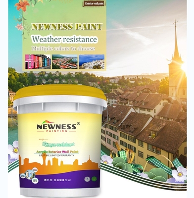 Peinture murale extérieure acrylique lisse avec revêtement anti-craquage et matériau acrylique