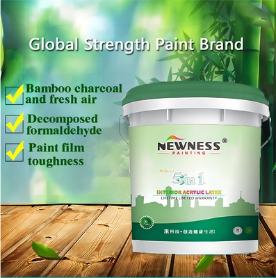 Méthode d'application du pinceau Peinture en latex acrylique écologique pour revêtement de murs intérieurs