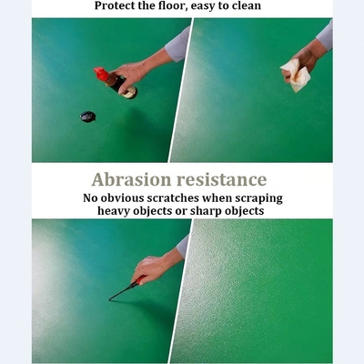 Résistance industrielle Peinture de sol auto-nivelable à base d'époxy à base d'eau pour le trafic lourd