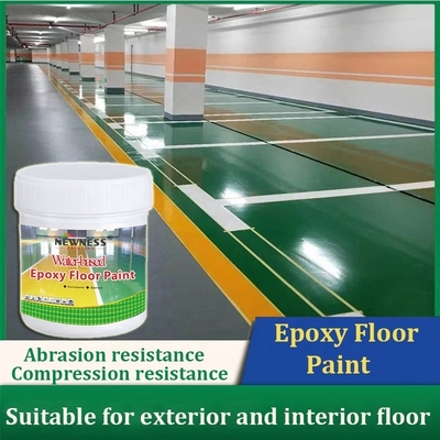 Résistance industrielle Peinture de sol auto-nivelable à base d'époxy à base d'eau pour le trafic lourd