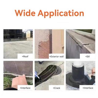 Couche imperméable à l'eau transparente sur les murs extérieurs, sur les toits, à l'épreuve des fuites, à l'épreuve de l'eau 5 kg