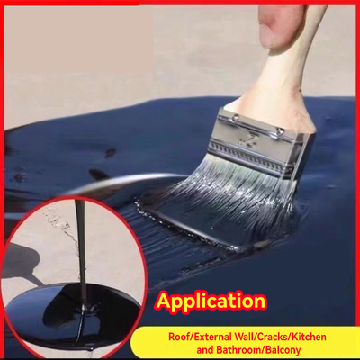 Résistance à l'eau Peinture extérieure Polyuréthane Rubrique de toiture imperméable à l'eau avec temps de séchage 4H