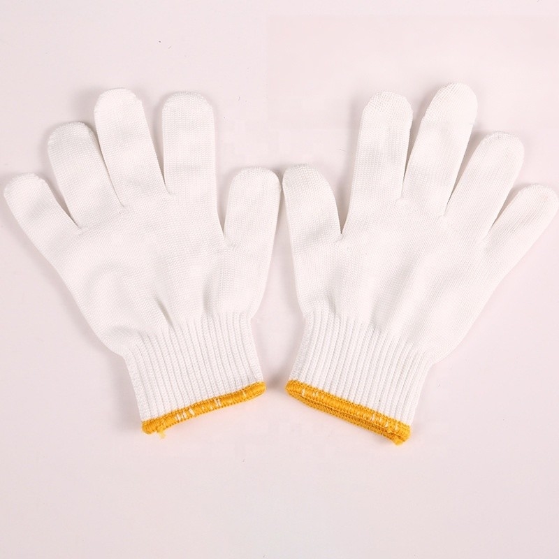 Gants de travail à main en coton tricoté pour hommes