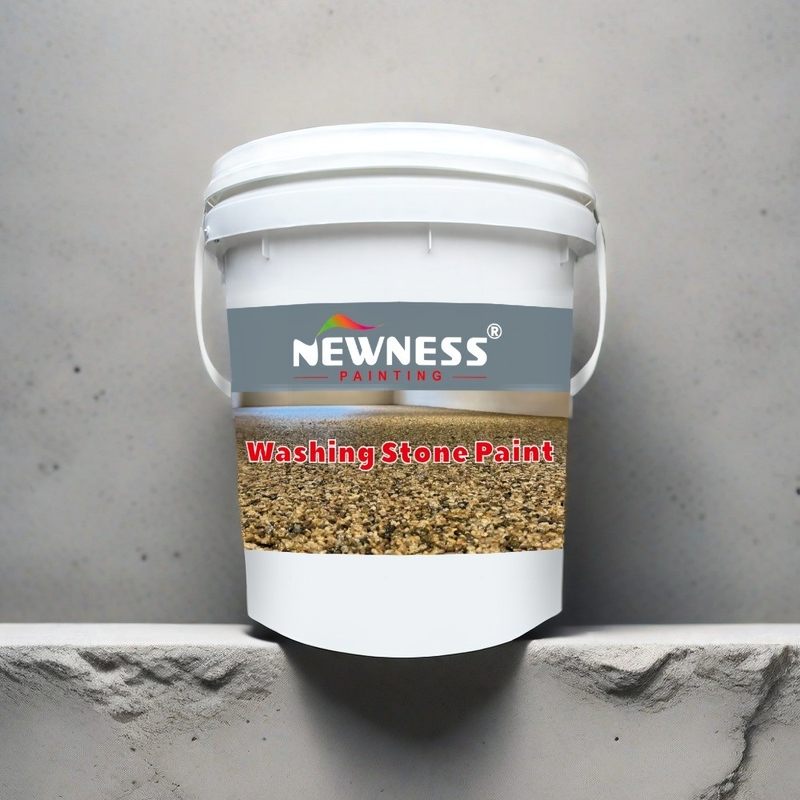 Couche de bâtiment bonne résistance à la saleté Murs extérieurs Imiter la peinture en pierre pour le lavage
