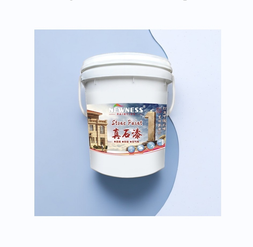 Consommation théorique de peinture 0,25-0,35 m2/Kg Peinture en pierre adhésive à haute adhérence sur les murs extérieurs