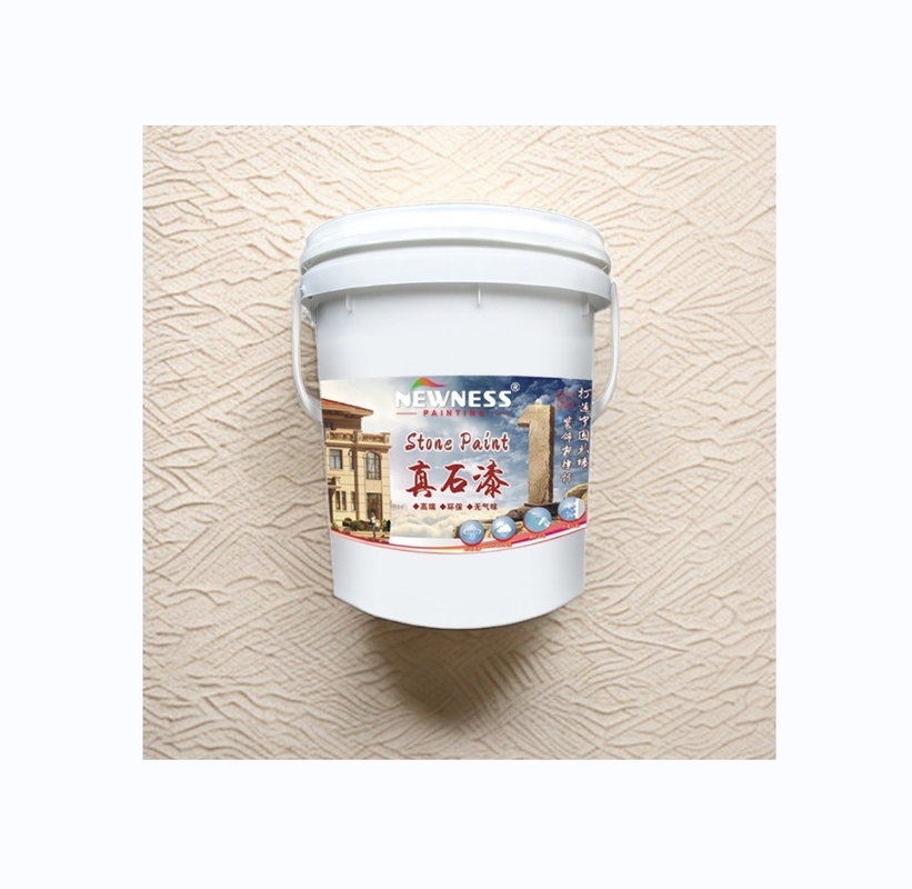 Matériau de base acrylique et service OEM/ODM Peinture au quartz à effet de roche pour extérieur